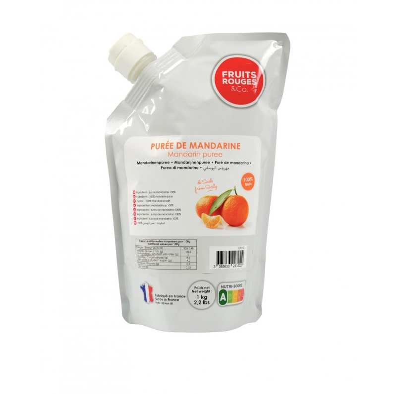 Fruits Rouge Mandarine Puree Sugar Free - 1kg